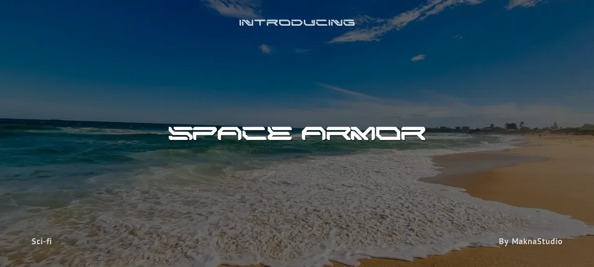 Space Armor font preview