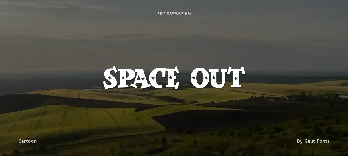 Space Out font preview