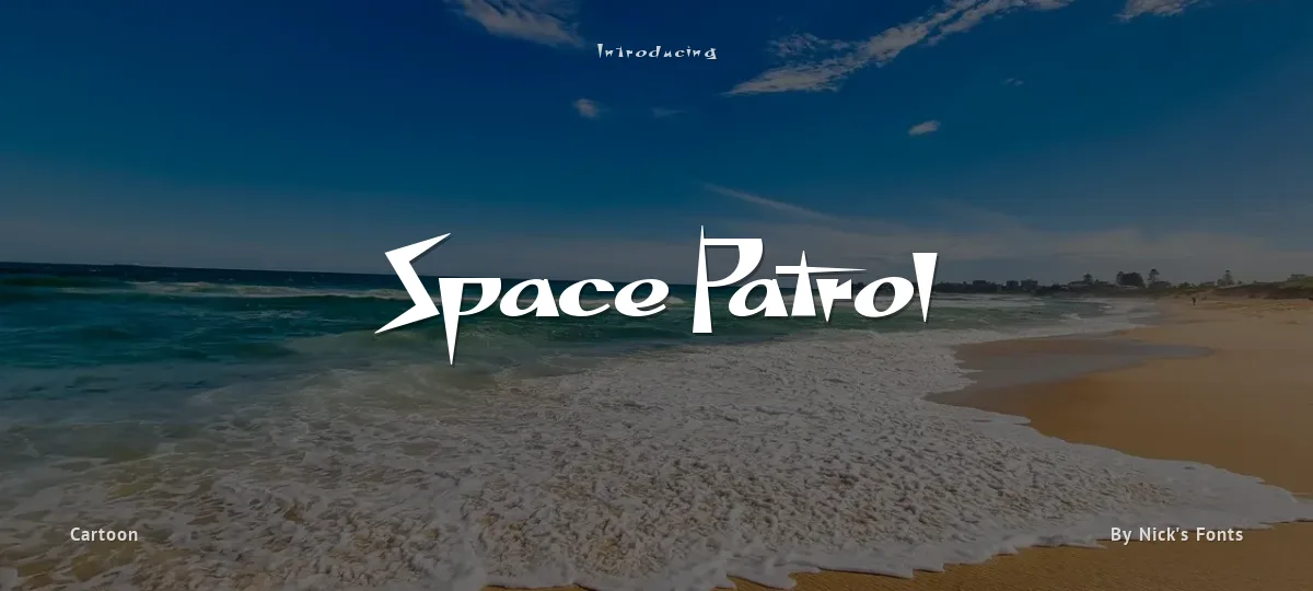 Space Patrol font preview