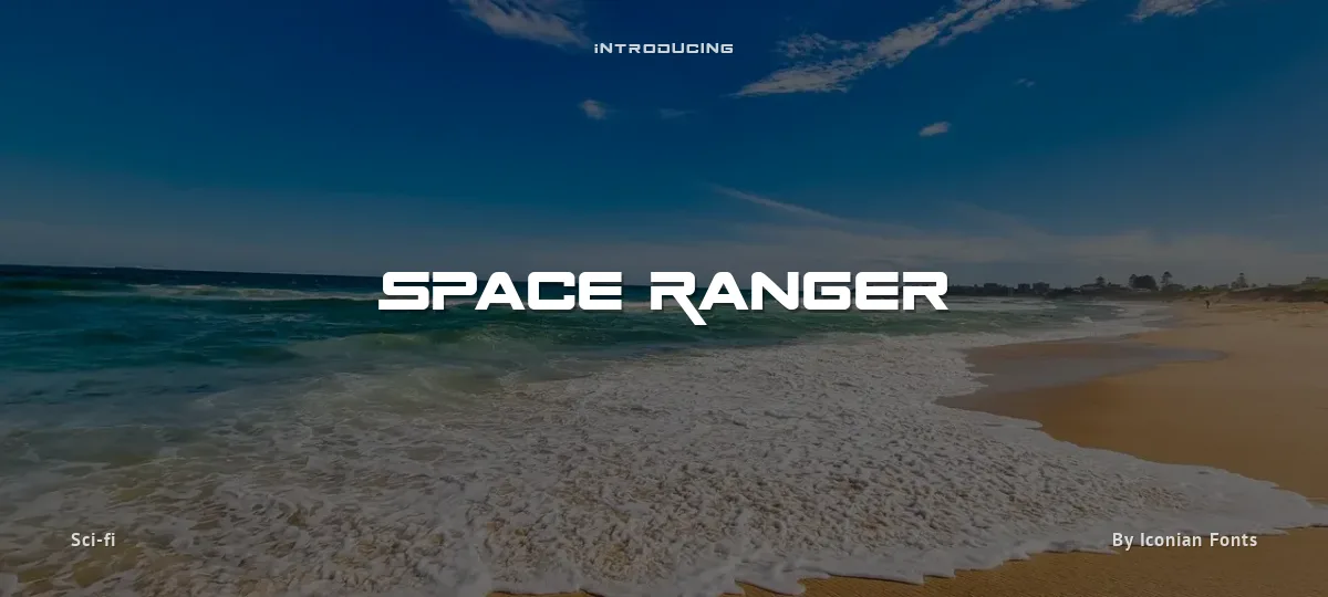 Space Ranger font preview
