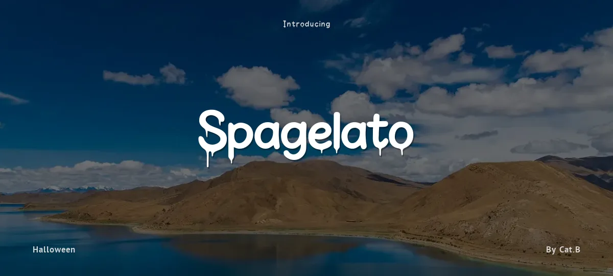 Spagelato font preview