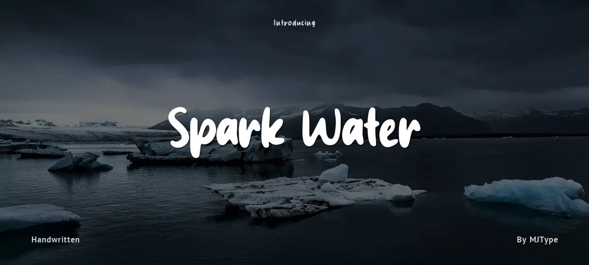 Spark Water font preview