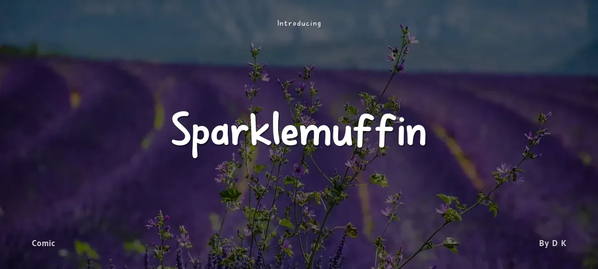 Sparklemuffin font preview