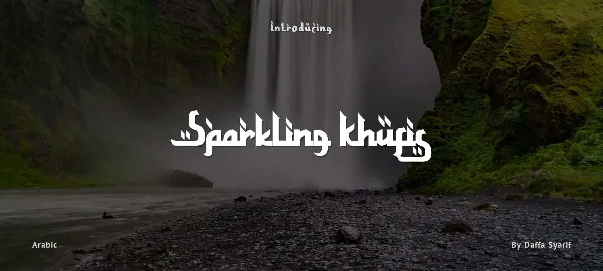 Sparkling Khufis font preview