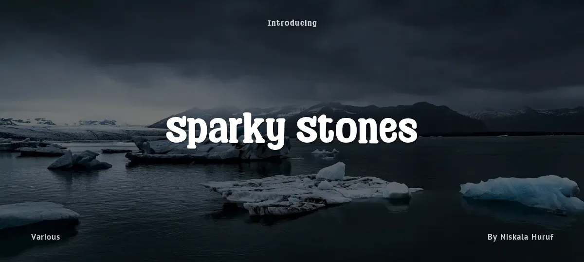 Sparky Stones font preview