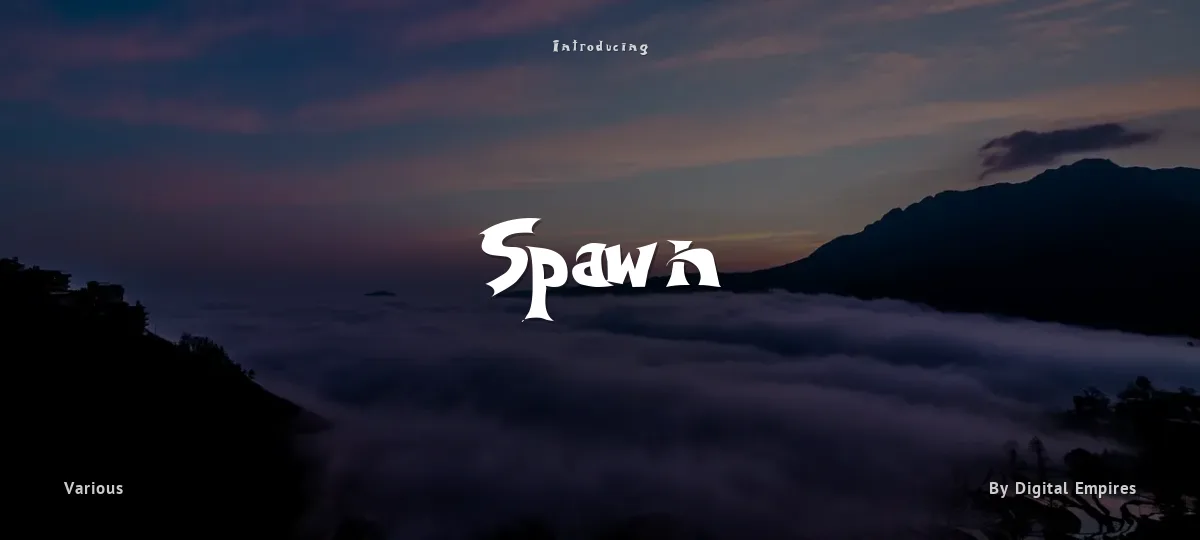 Spawn font preview