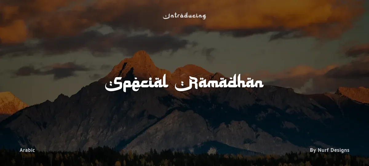 Special Ramadhan font preview