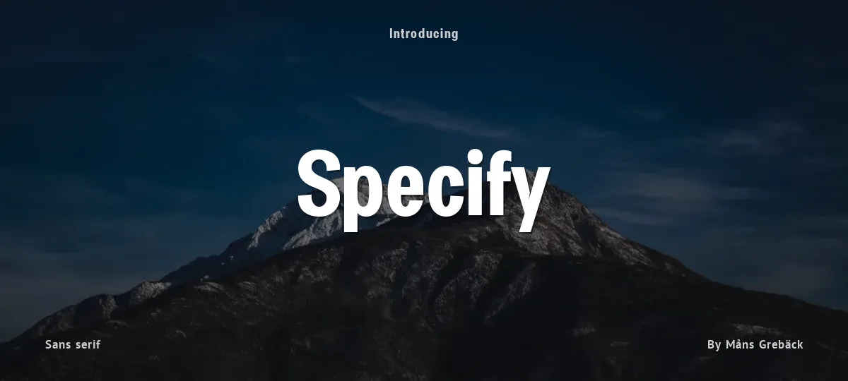 Specify font preview