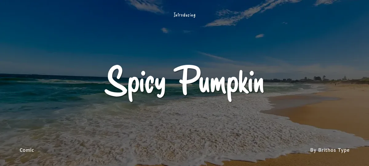 Spicy Pumpkin font preview