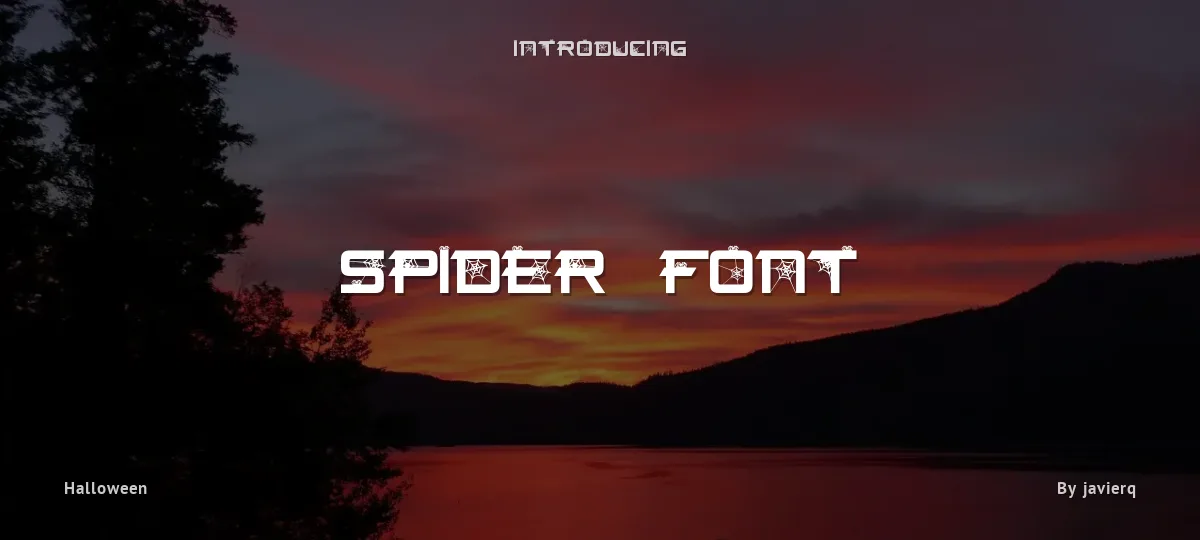 Spider Font font preview