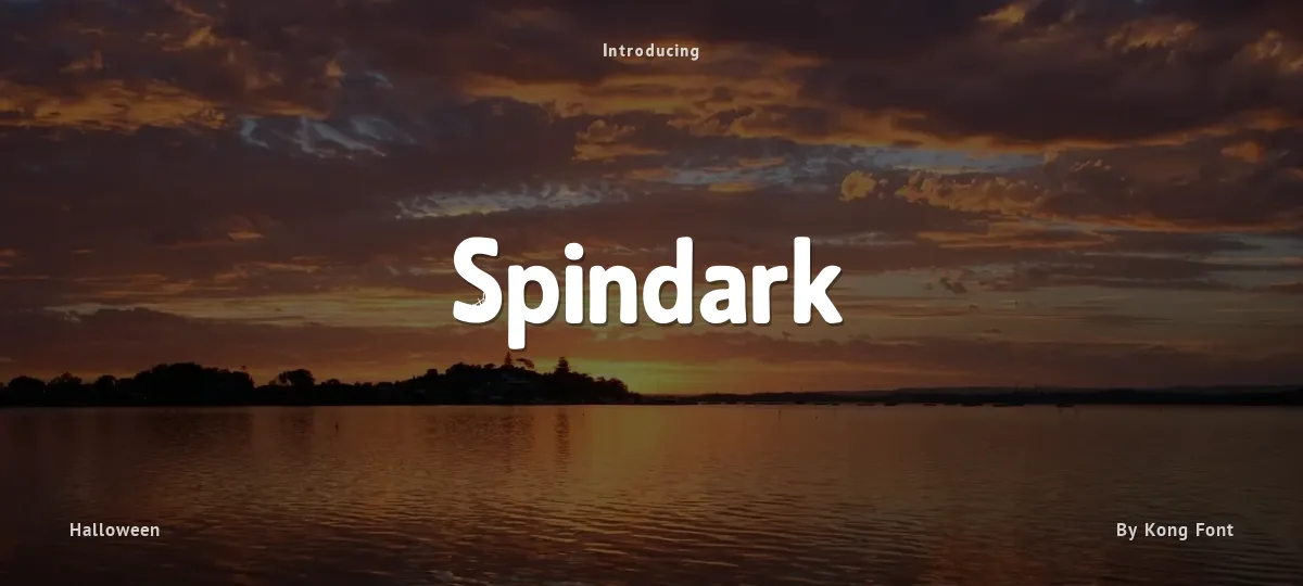 Spindark font preview