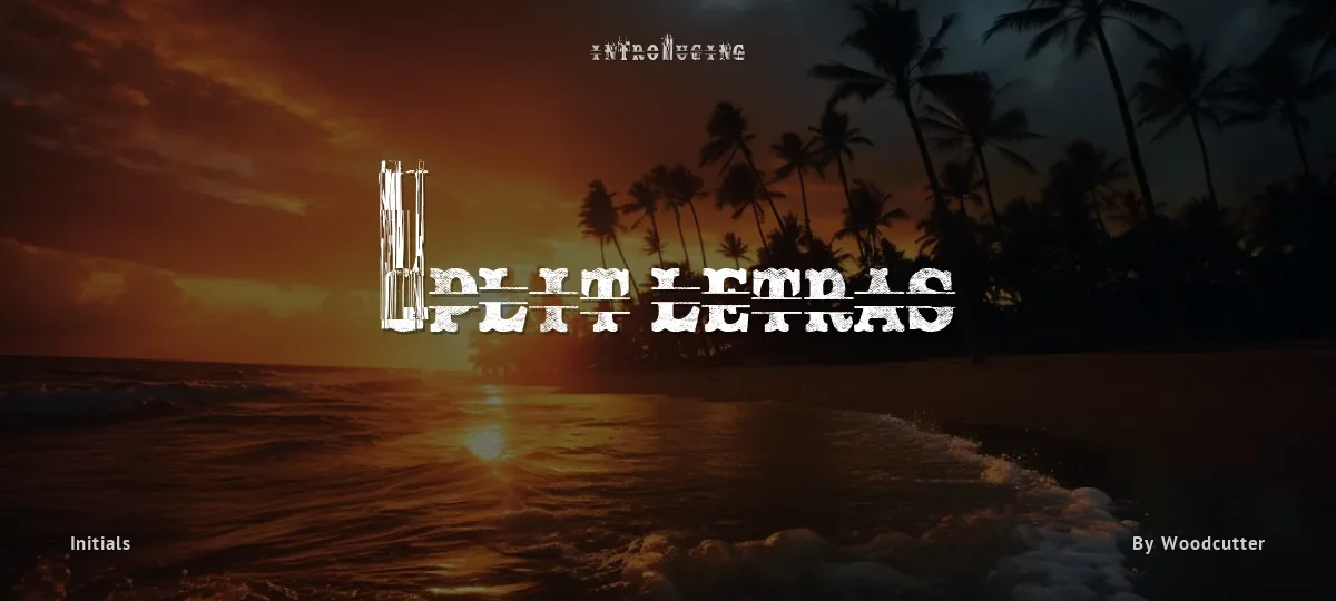 Split Letras font preview