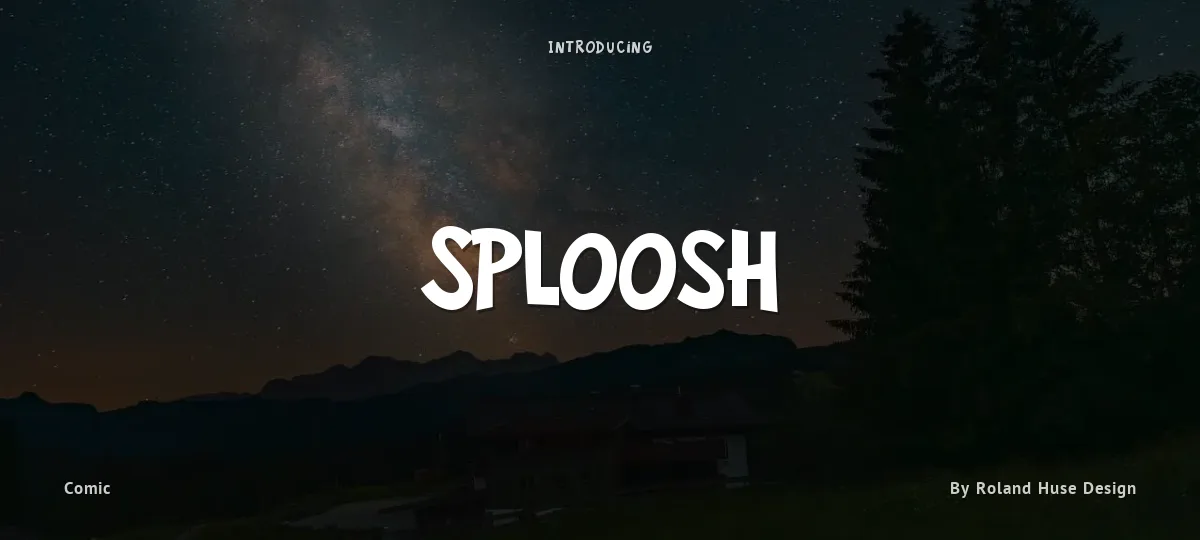 Sploosh font preview