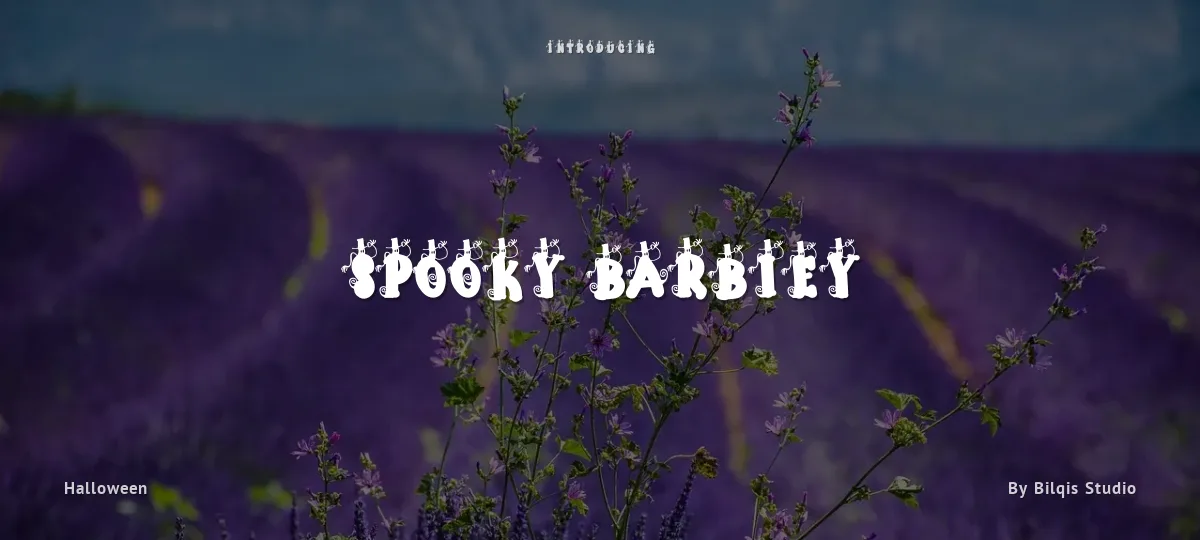 Spooky Barbiey font preview