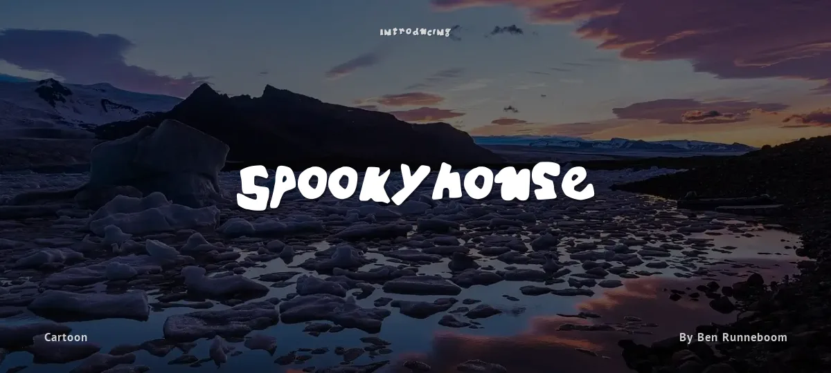 Spookyhouse font preview