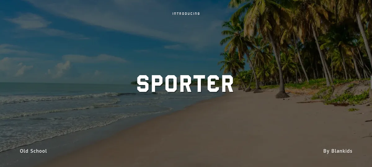 Sporter font preview