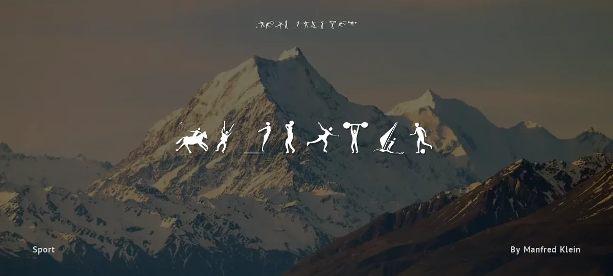 Sportive font preview