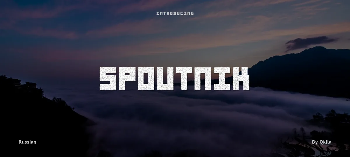 Spoutnik font preview