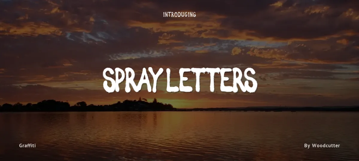 Spray Letters font preview