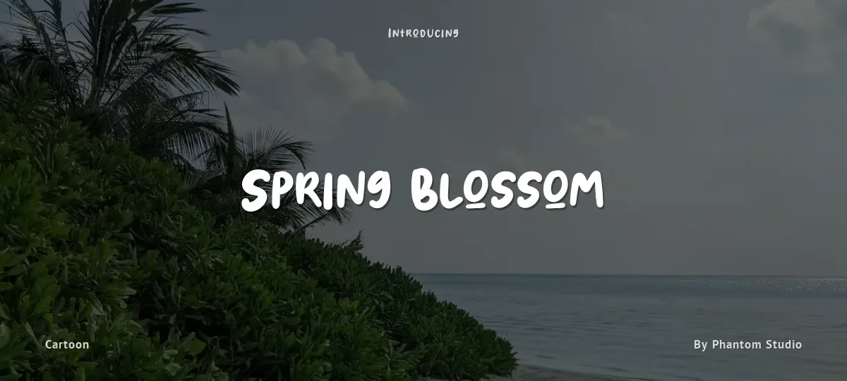 Spring Blossom font preview