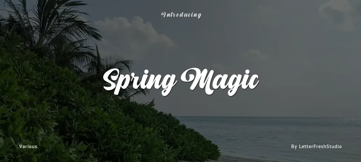 Spring Magic font preview