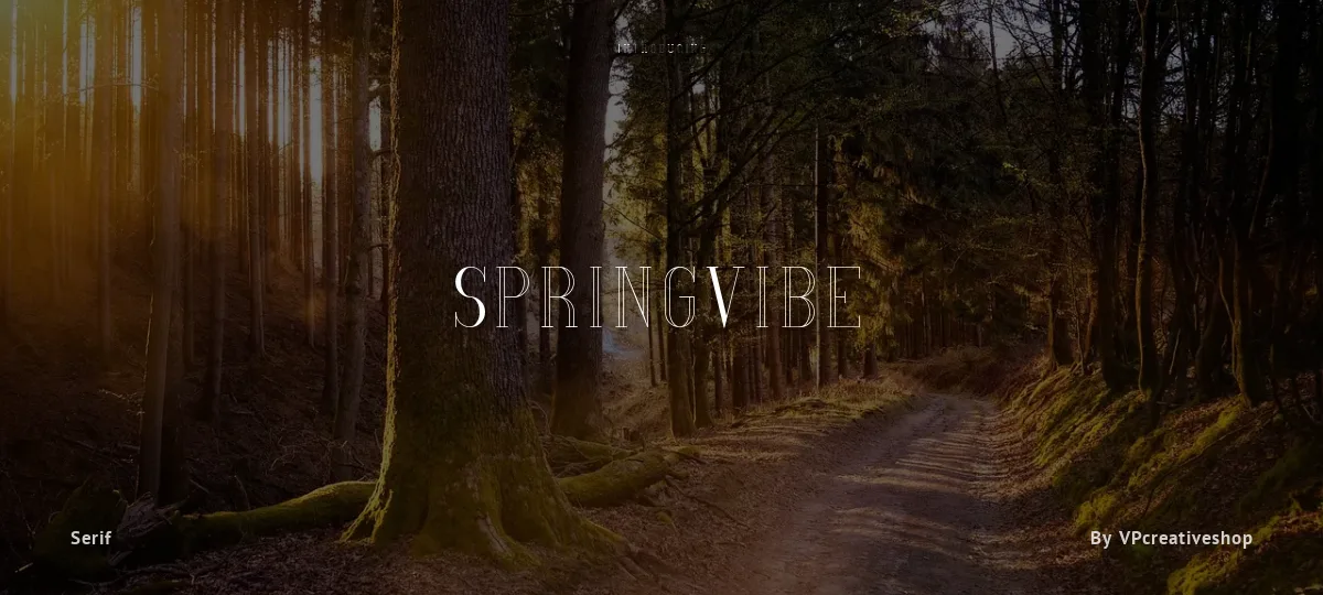 SpringVibe font preview