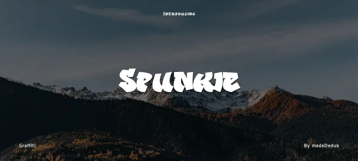 Spunkie font preview
