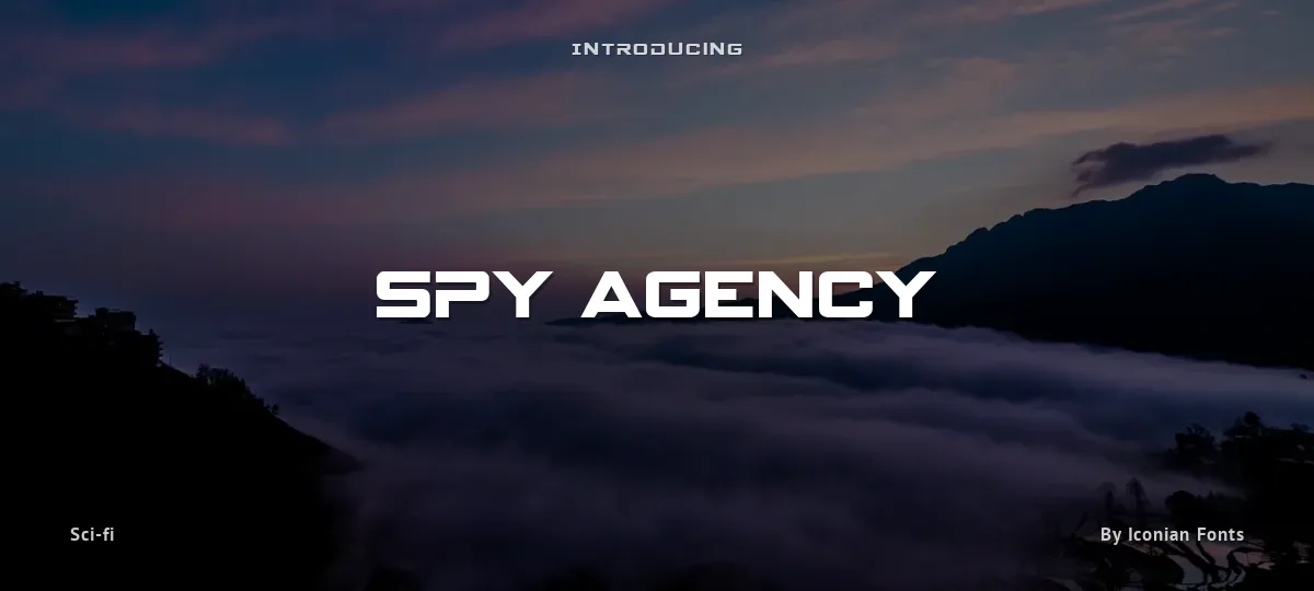 Spy Agency font preview