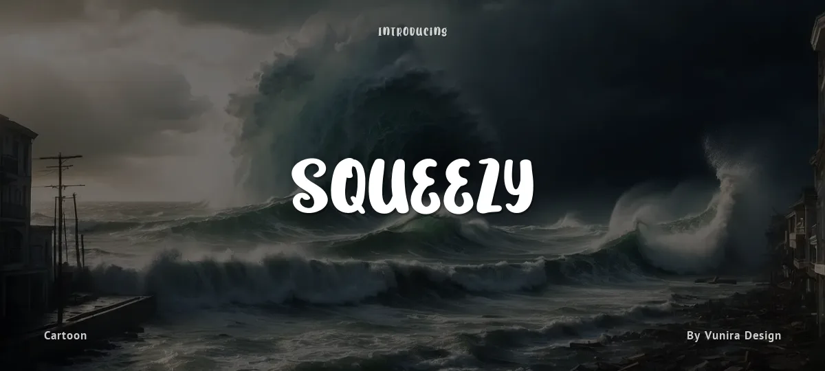 Squeezy font preview