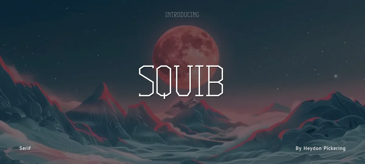 Squib font preview