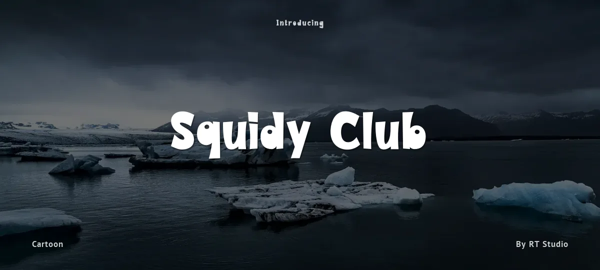 Squidy Club font preview