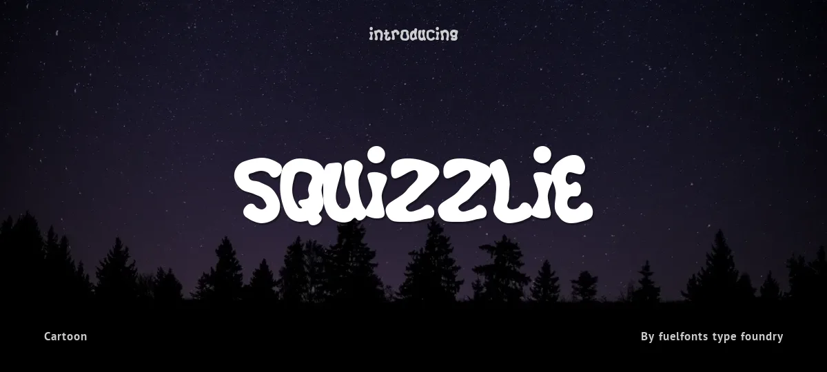 Squizzlie font preview
