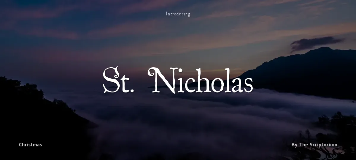 St. Nicholas font preview