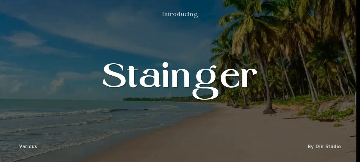 Stainger font preview