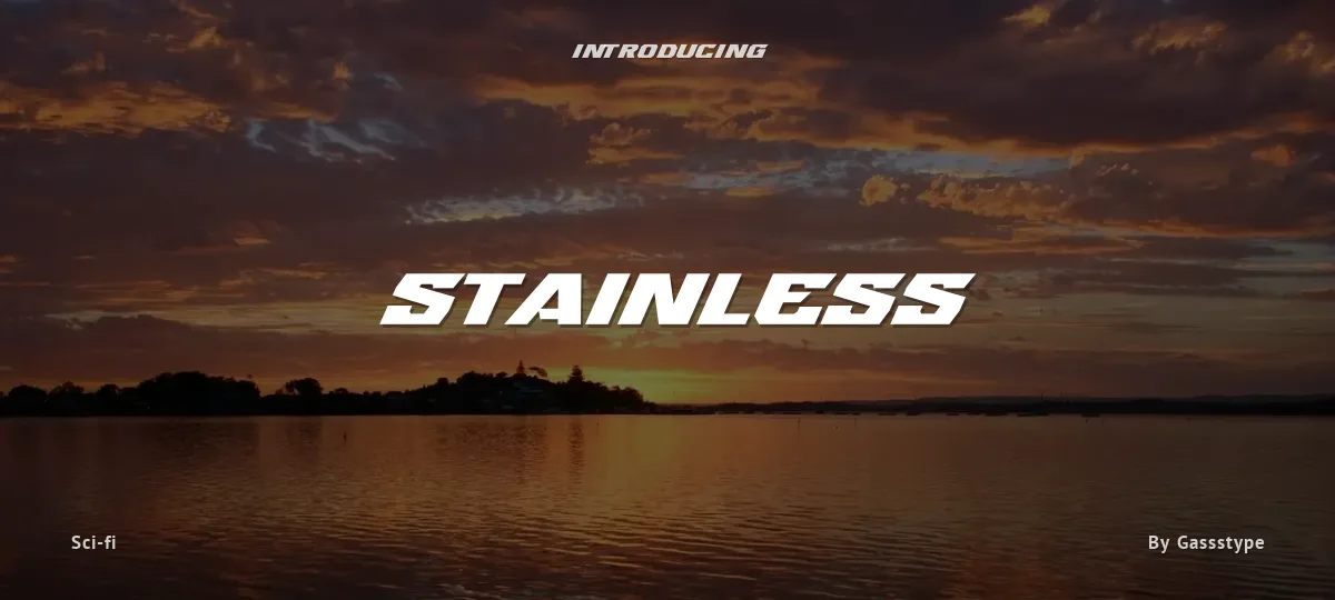 Stainless font preview