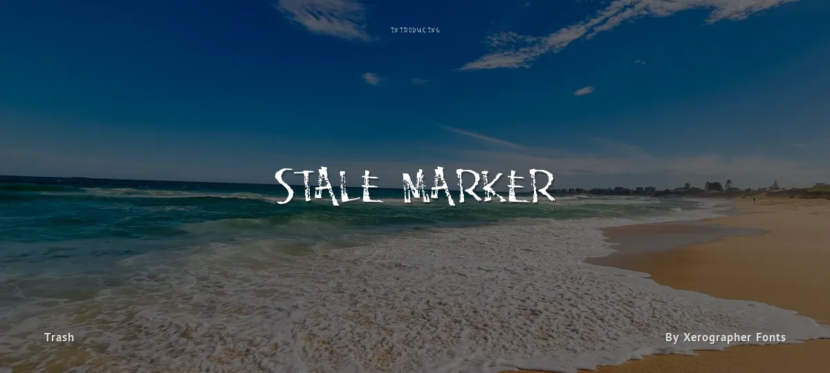 Stale Marker font preview