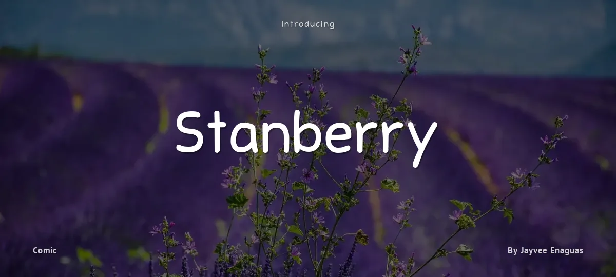 Stanberry font preview