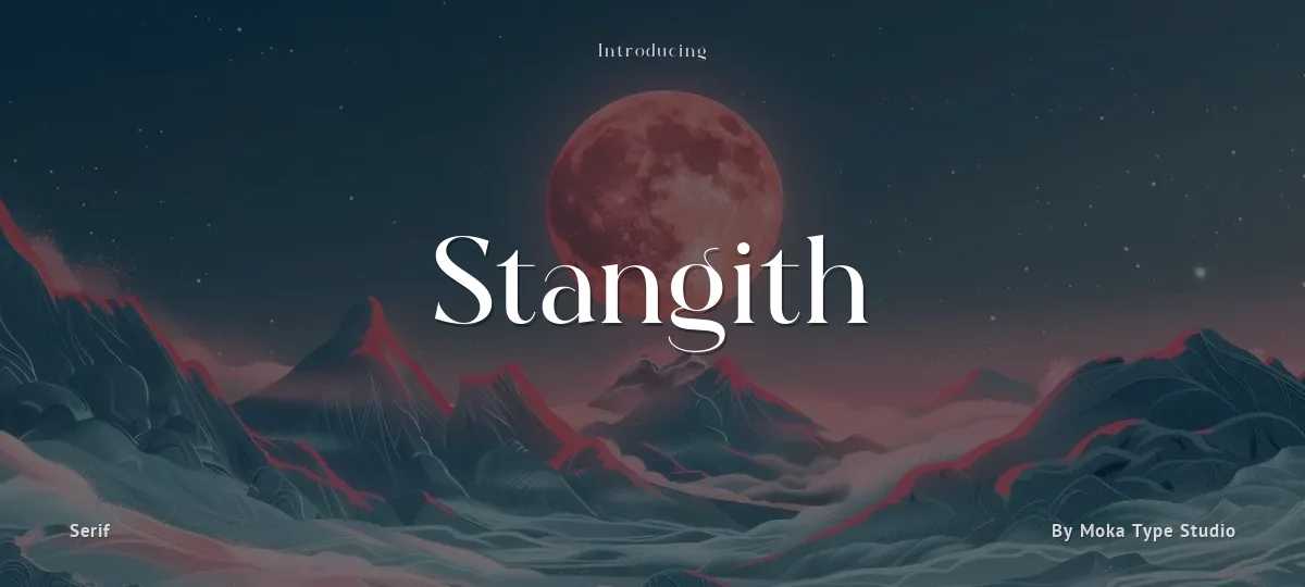 Stangith font preview