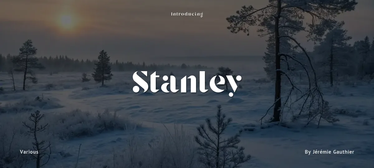 Stanley font preview