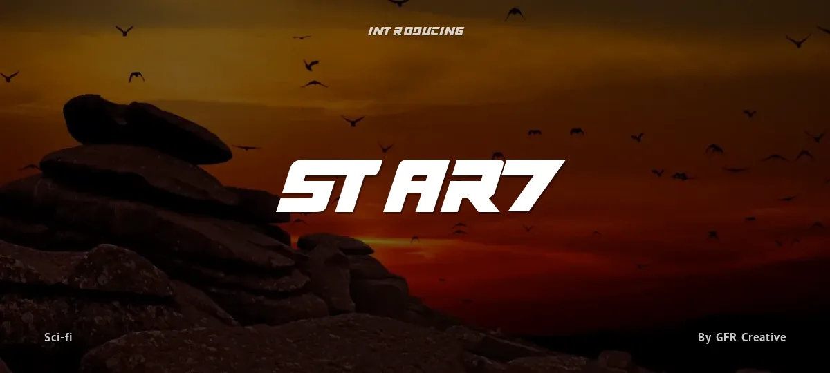 Star7 font preview