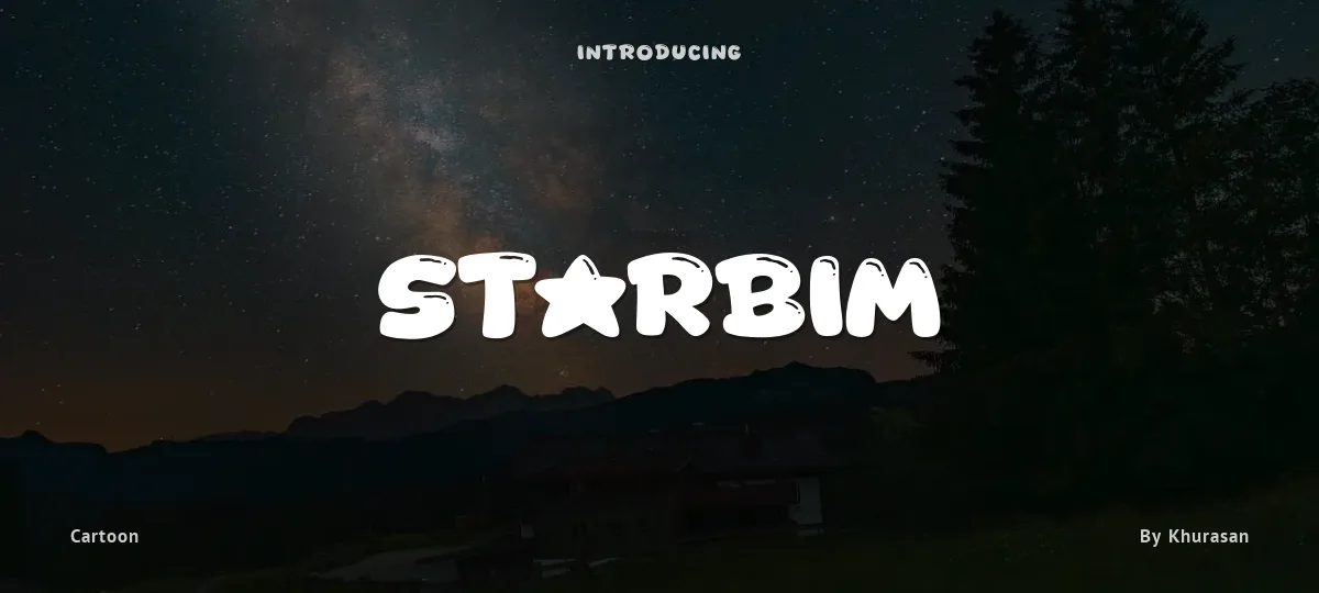 Starbim font preview