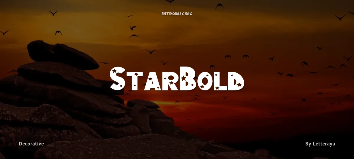 StarBold font preview