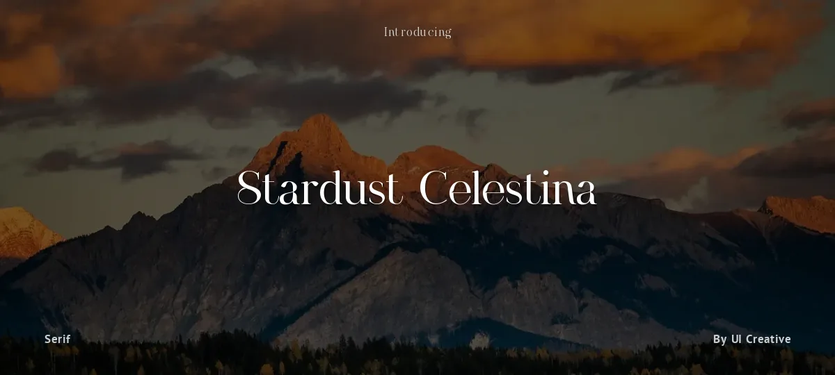 Stardust Celestina font preview