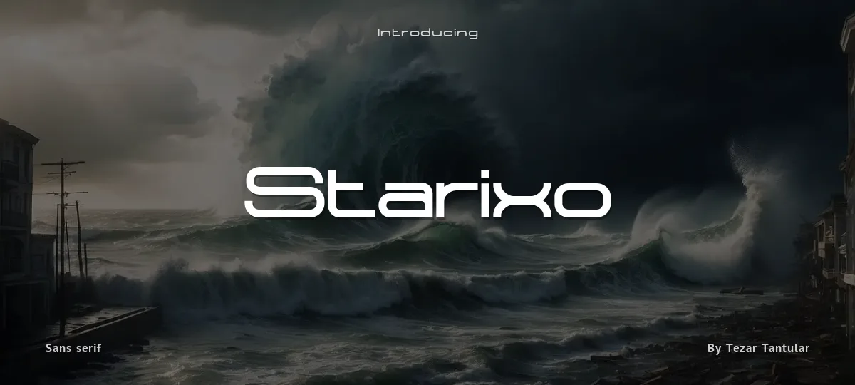Starixo font preview