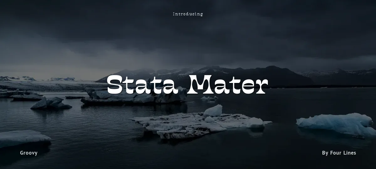 Stata Mater font preview