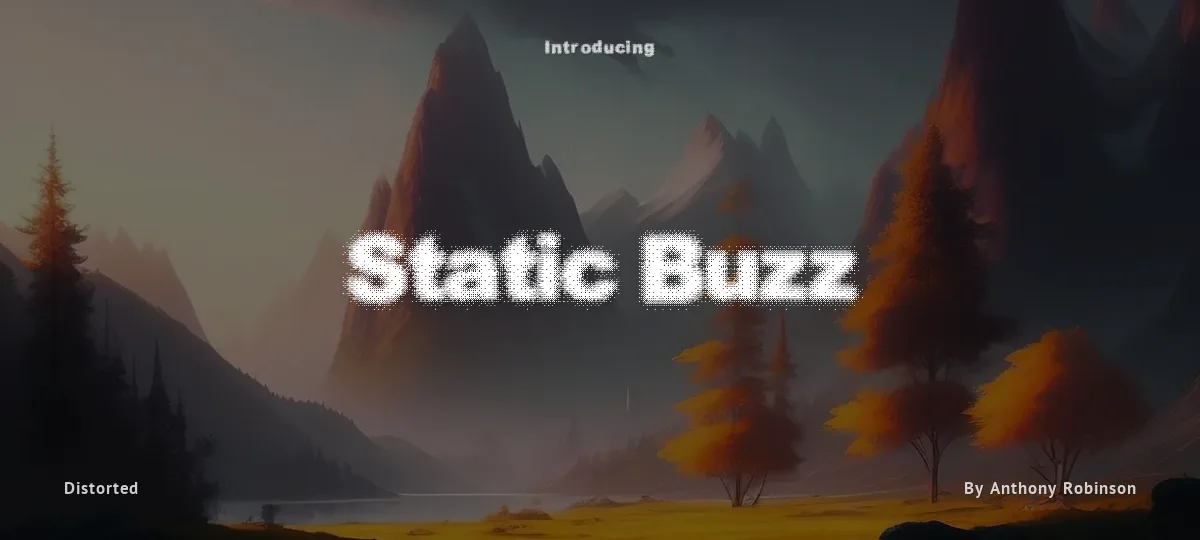 Static Buzz font preview