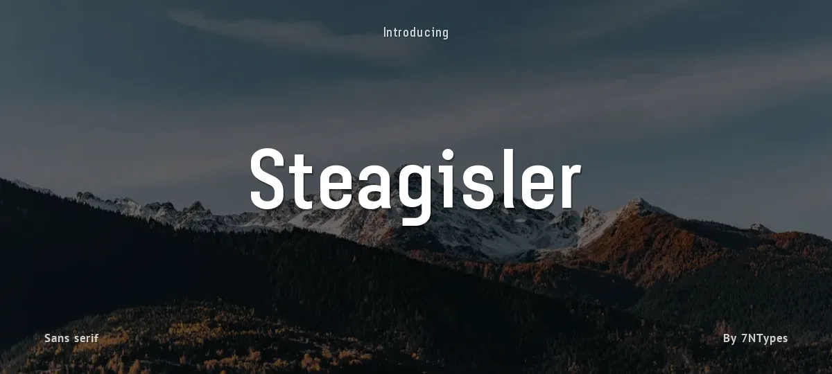 Steagisler font preview