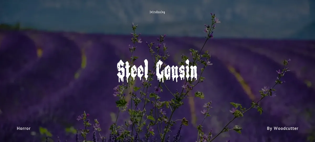 Steel Cousin font preview
