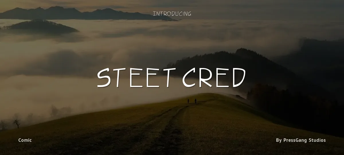 Steet Cred font preview