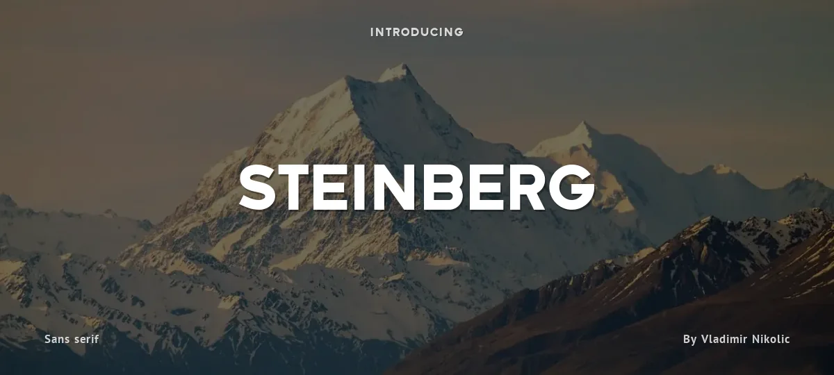 Steinberg font preview